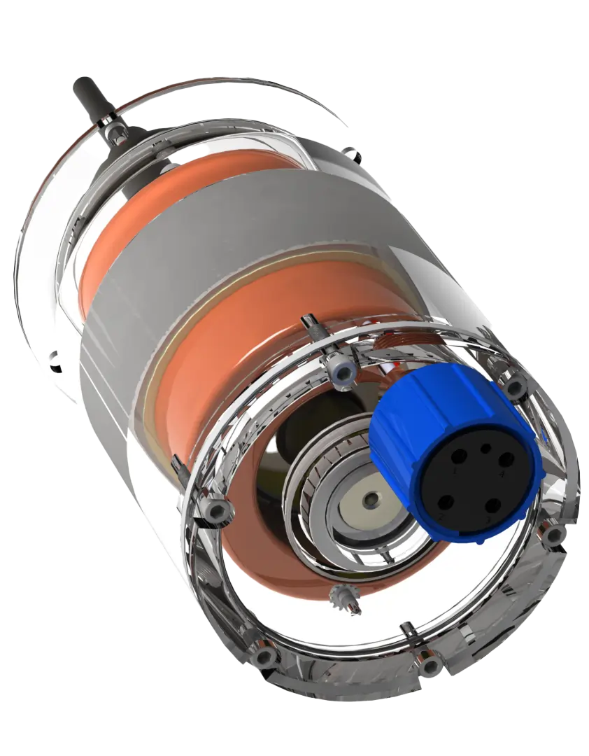 EK-1000 Permanent Magnet Motor cutaway view
